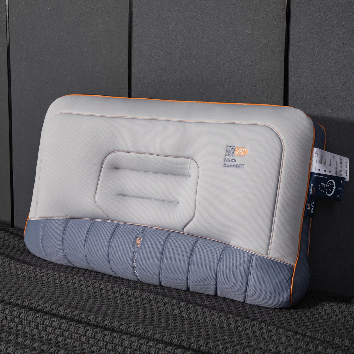 91家纺网 家纺一手货源 找家纺 （总）麦肯锡 2025新款26度颈养牵引枕枕头枕芯单枕芯