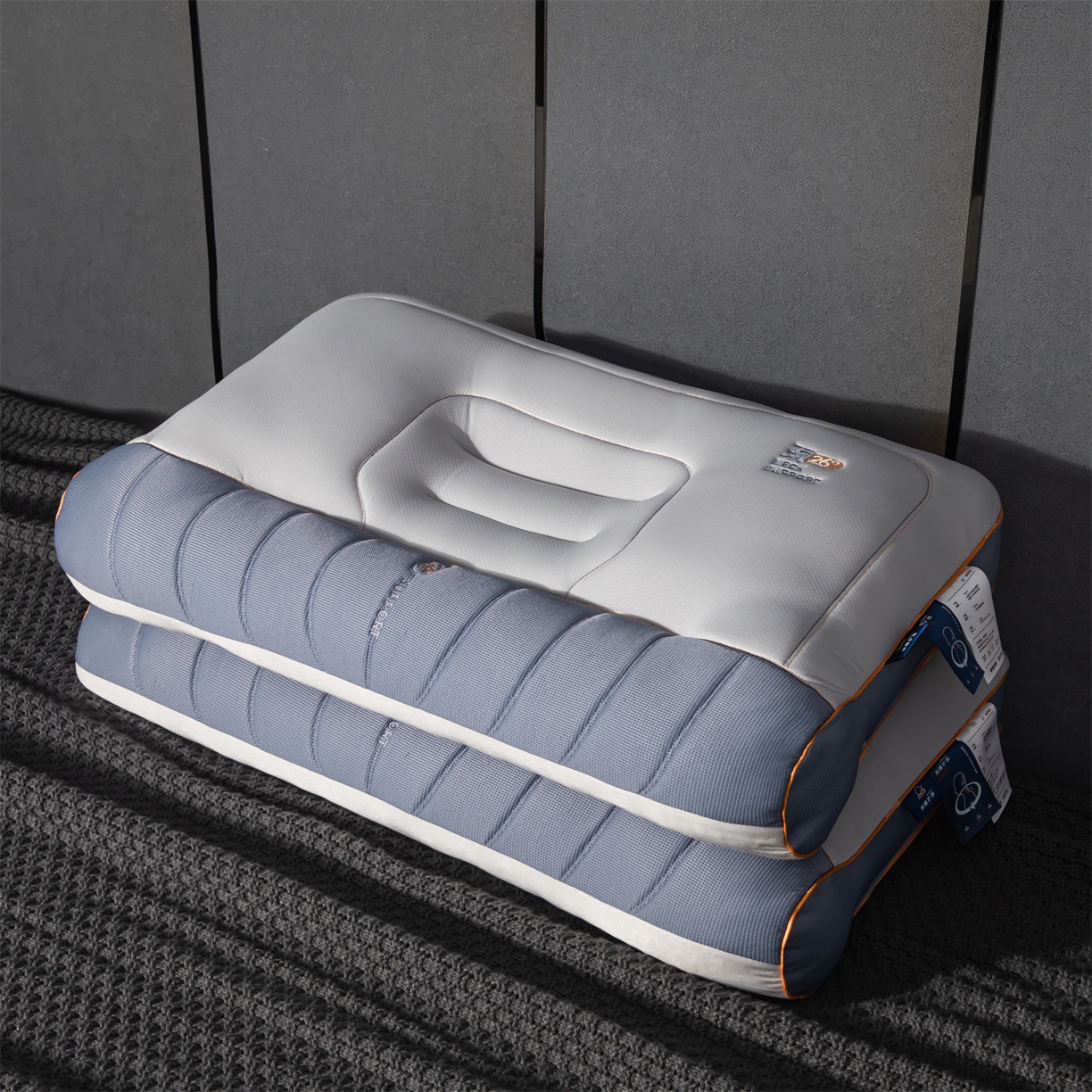 91家纺网 家纺一手货源 找家纺 （总）麦肯锡 2025新款26度颈养牵引枕枕头枕芯单枕芯