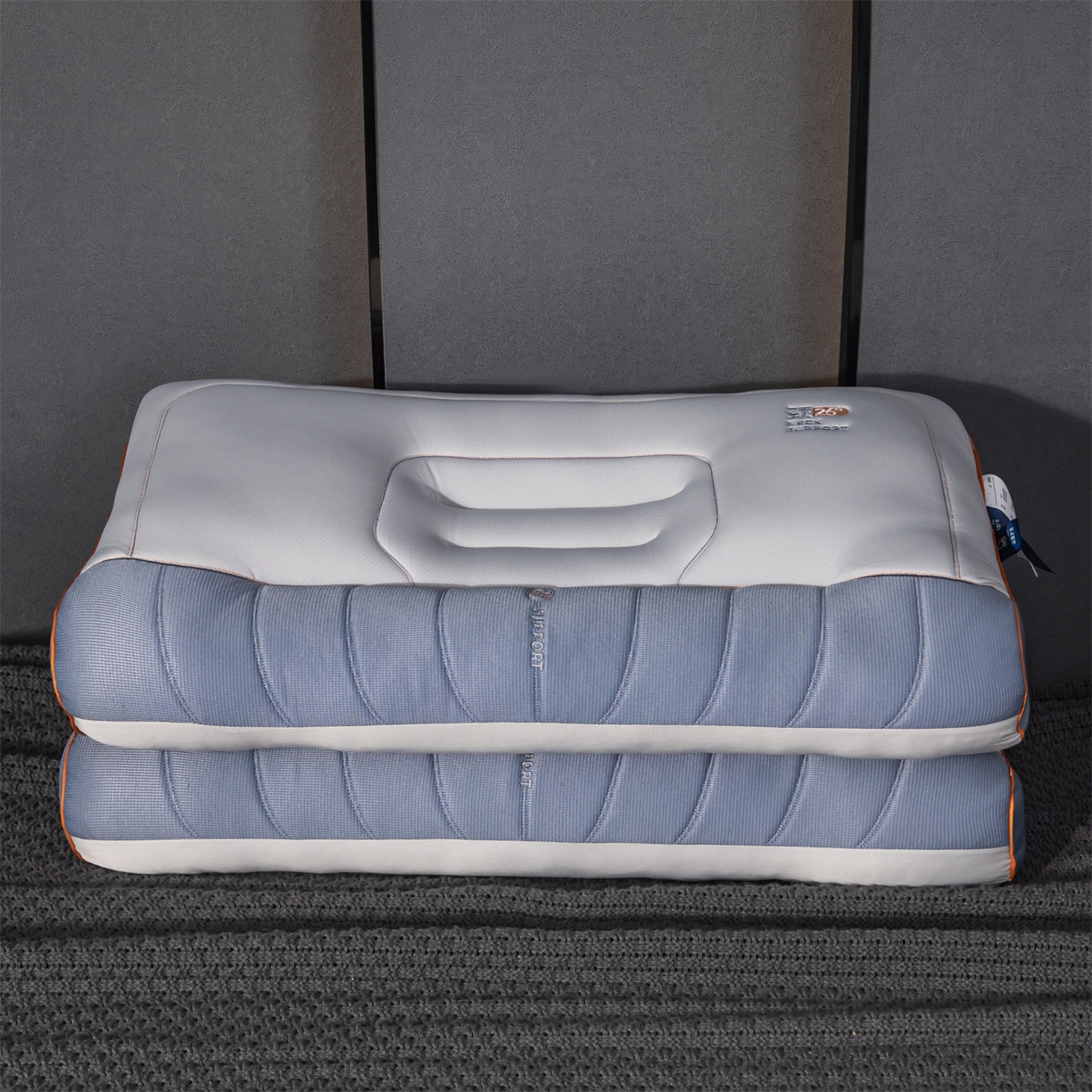 91家纺网 家纺一手货源 找家纺 （总）麦肯锡 2025新款26度颈养牵引枕枕头枕芯单枕芯