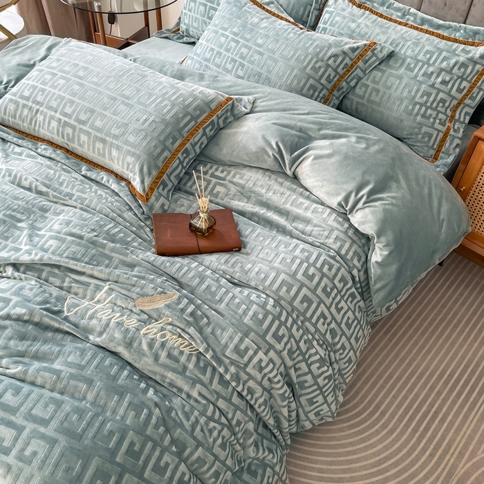 91家纺网 家纺一手货源 找家纺 (总）奥裕2025新款A类婴儿绒牛奶绒四件套梵高系列