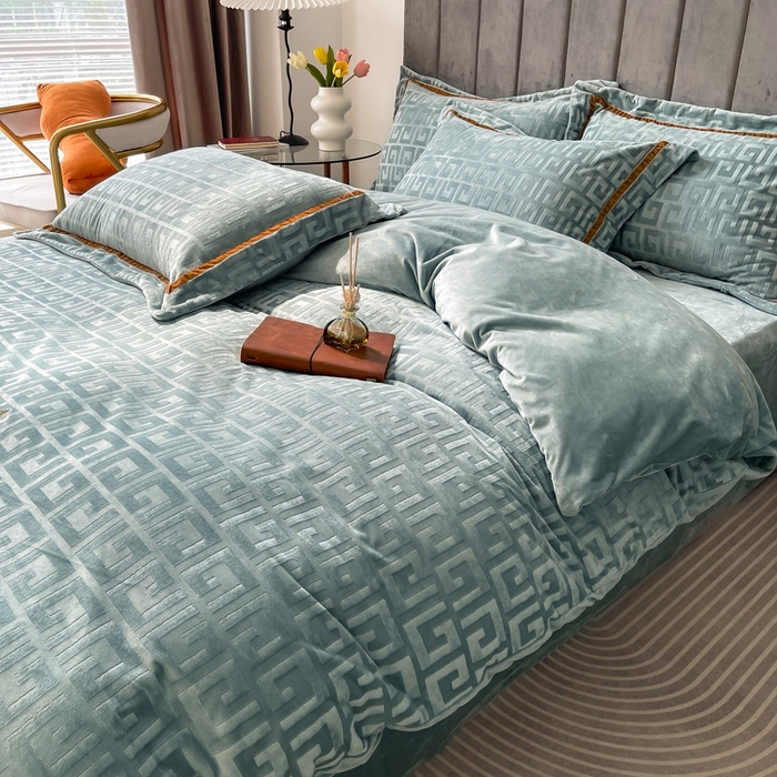 91家纺网 家纺一手货源 找家纺 (总）奥裕2025新款A类婴儿绒牛奶绒四件套梵高系列