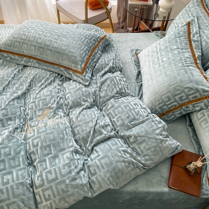 91家纺网 家纺一手货源 找家纺 (总）奥裕2025新款A类婴儿绒牛奶绒四件套梵高系列