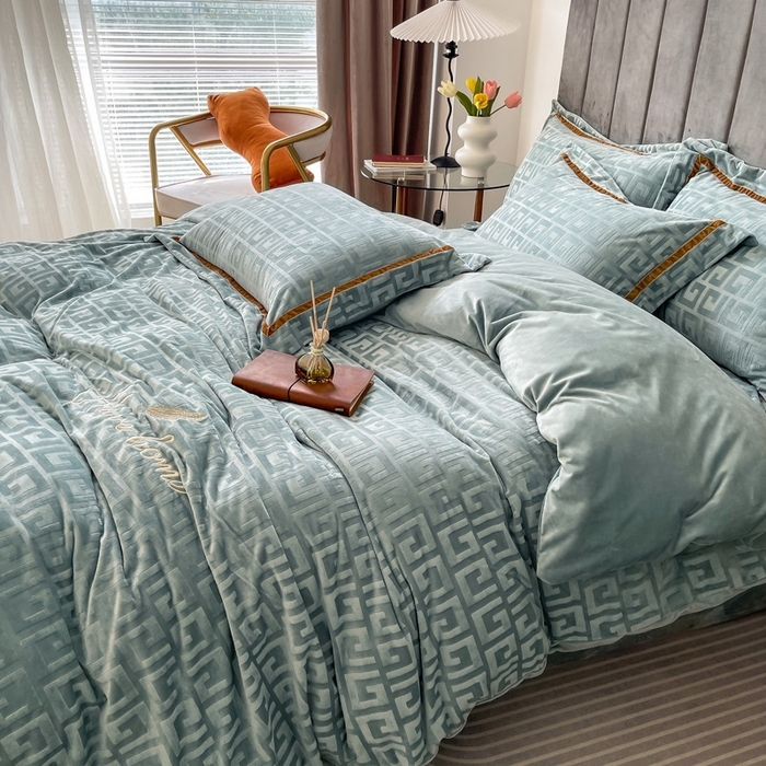 91家纺网 家纺一手货源 找家纺 (总）奥裕2025新款A类婴儿绒牛奶绒四件套梵高系列