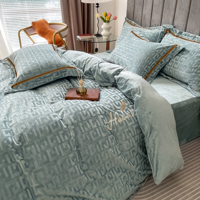 91家纺网 家纺一手货源 找家纺 (总）奥裕2025新款A类婴儿绒牛奶绒四件套梵高系列