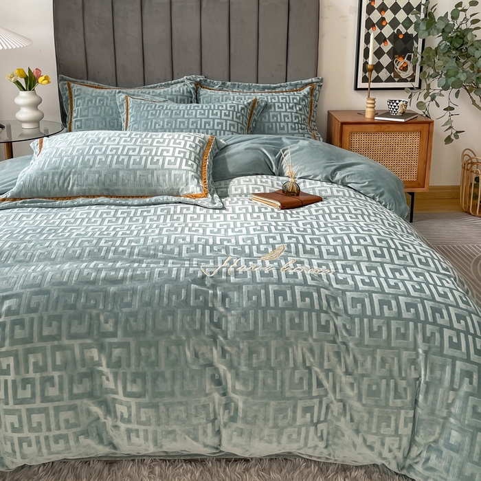 91家纺网 家纺一手货源 找家纺 (总）奥裕2025新款A类婴儿绒牛奶绒四件套梵高系列