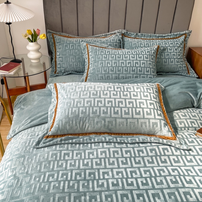 91家纺网 家纺一手货源 找家纺 (总）奥裕2025新款A类婴儿绒牛奶绒四件套梵高系列