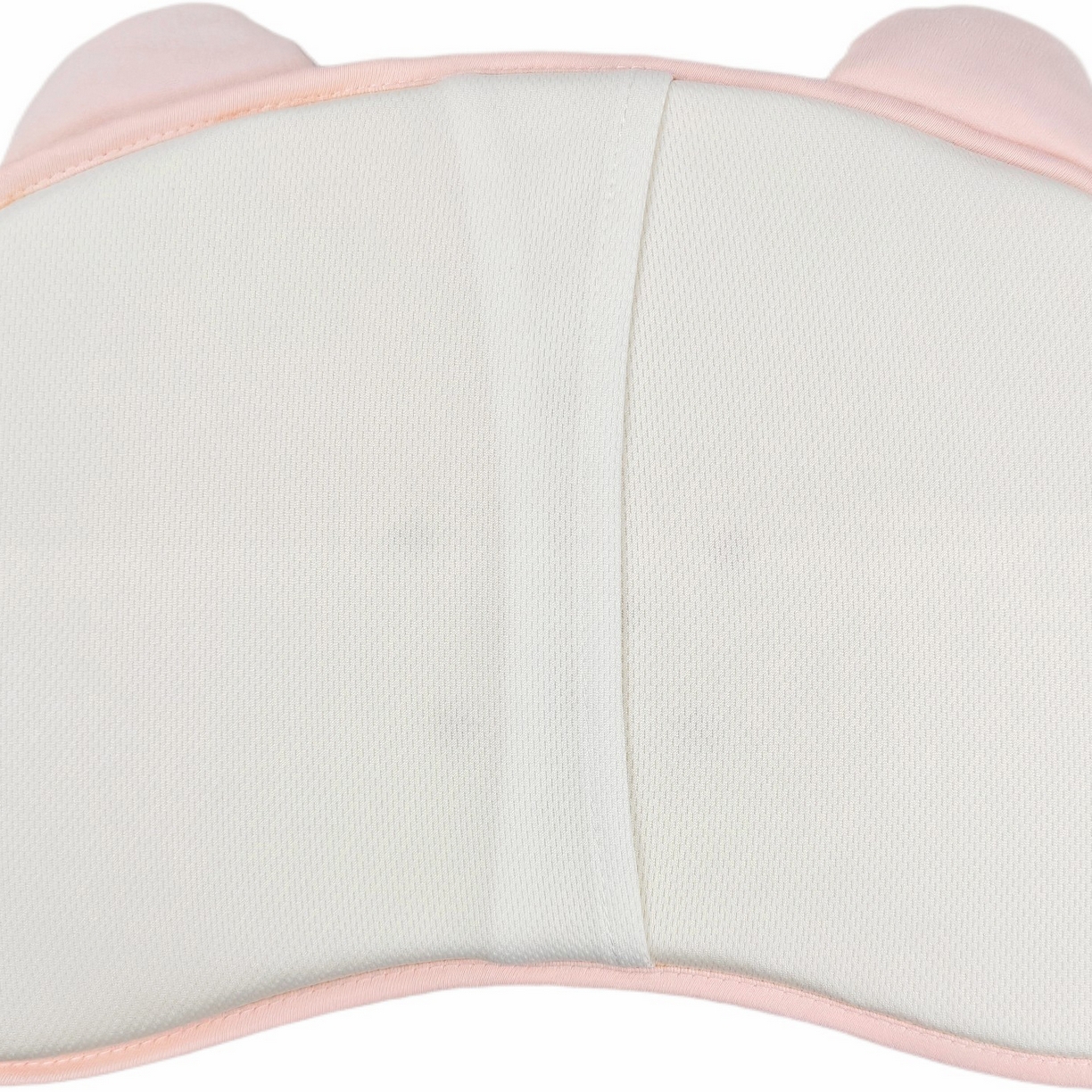 91家纺网 家纺一手货源 找家纺 小猫派 2025秋冬贴布绣月牙型可水洗亲水棉枕芯（新款9.1号有货） 安睡熊粉