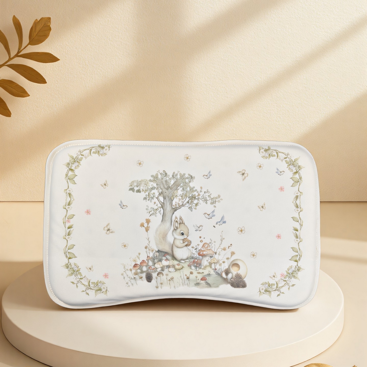 小猫派 2025秋冬印花儿童小八字北欧童话风可水洗亲水棉枕芯（新款9.1号有货） 惬意松鼠-小八字