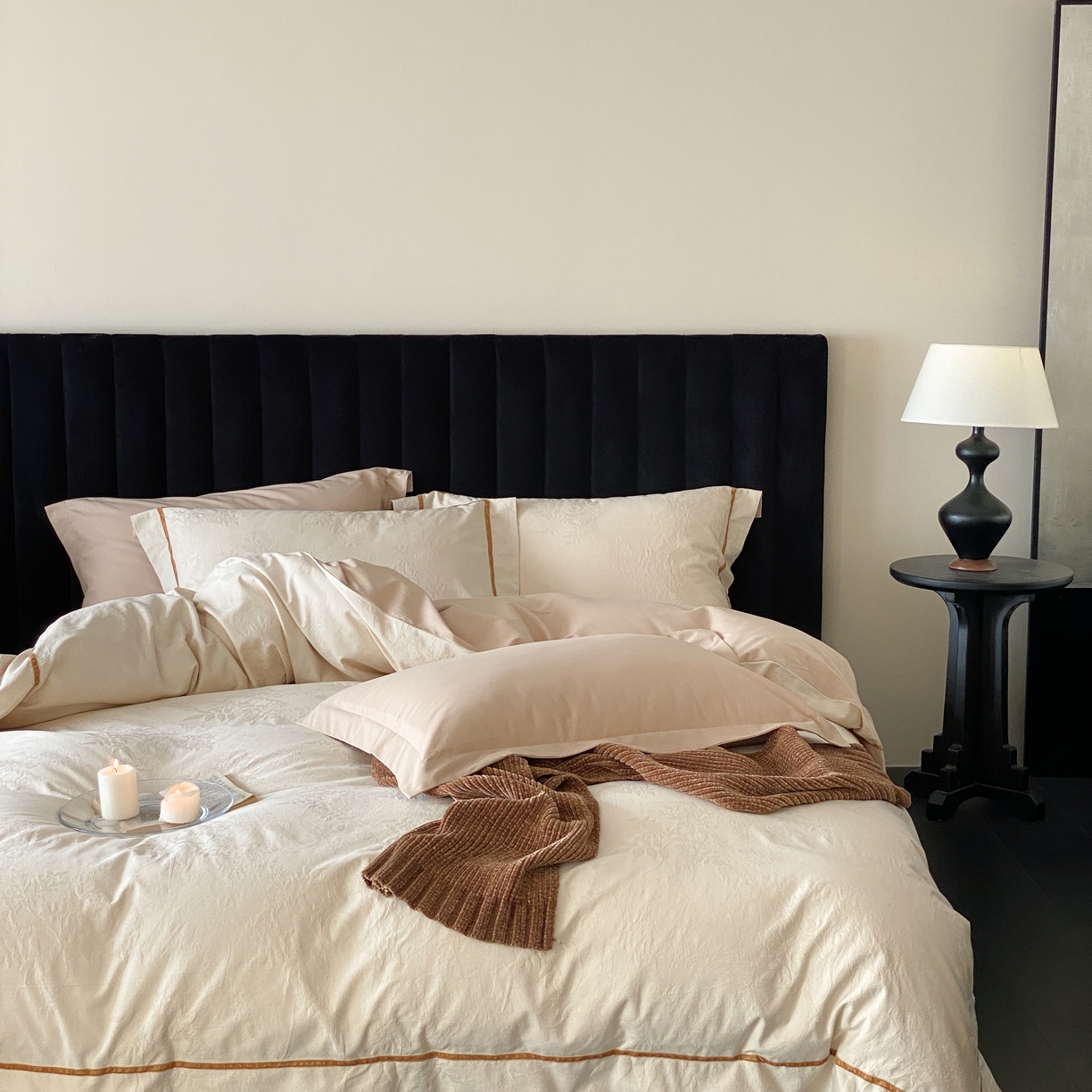 91家纺网 家纺一手货源 找家纺 （总）玉宇阁家居 2025新款色织空气大提花磨毛四件套-工艺款