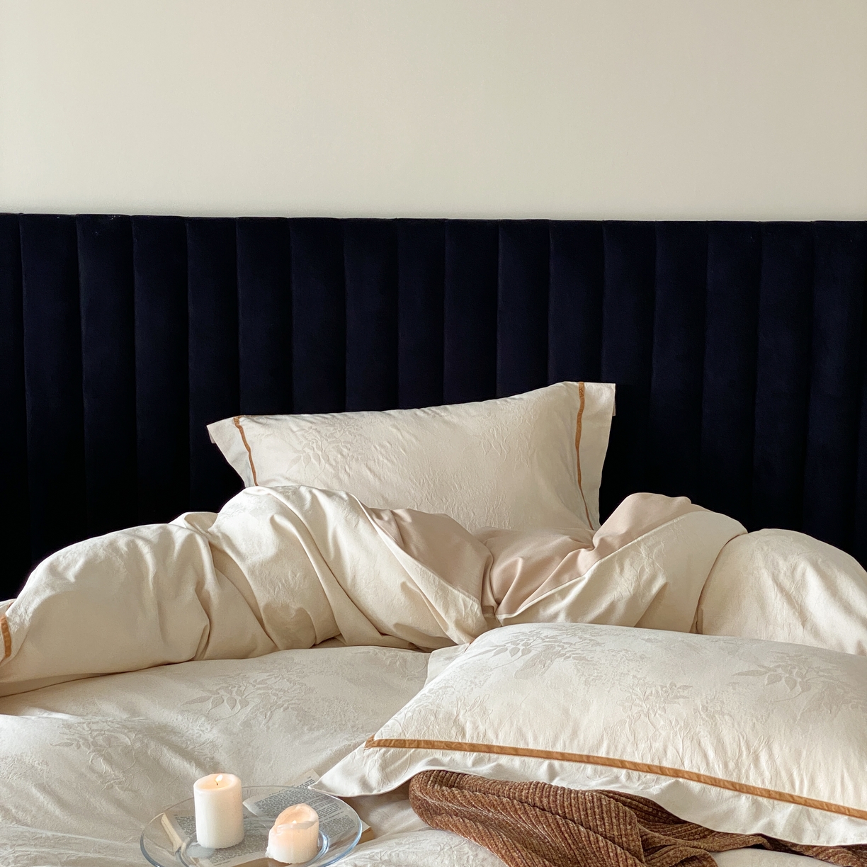 91家纺网 家纺一手货源 找家纺 （总）玉宇阁家居 2025新款色织空气大提花磨毛四件套-工艺款