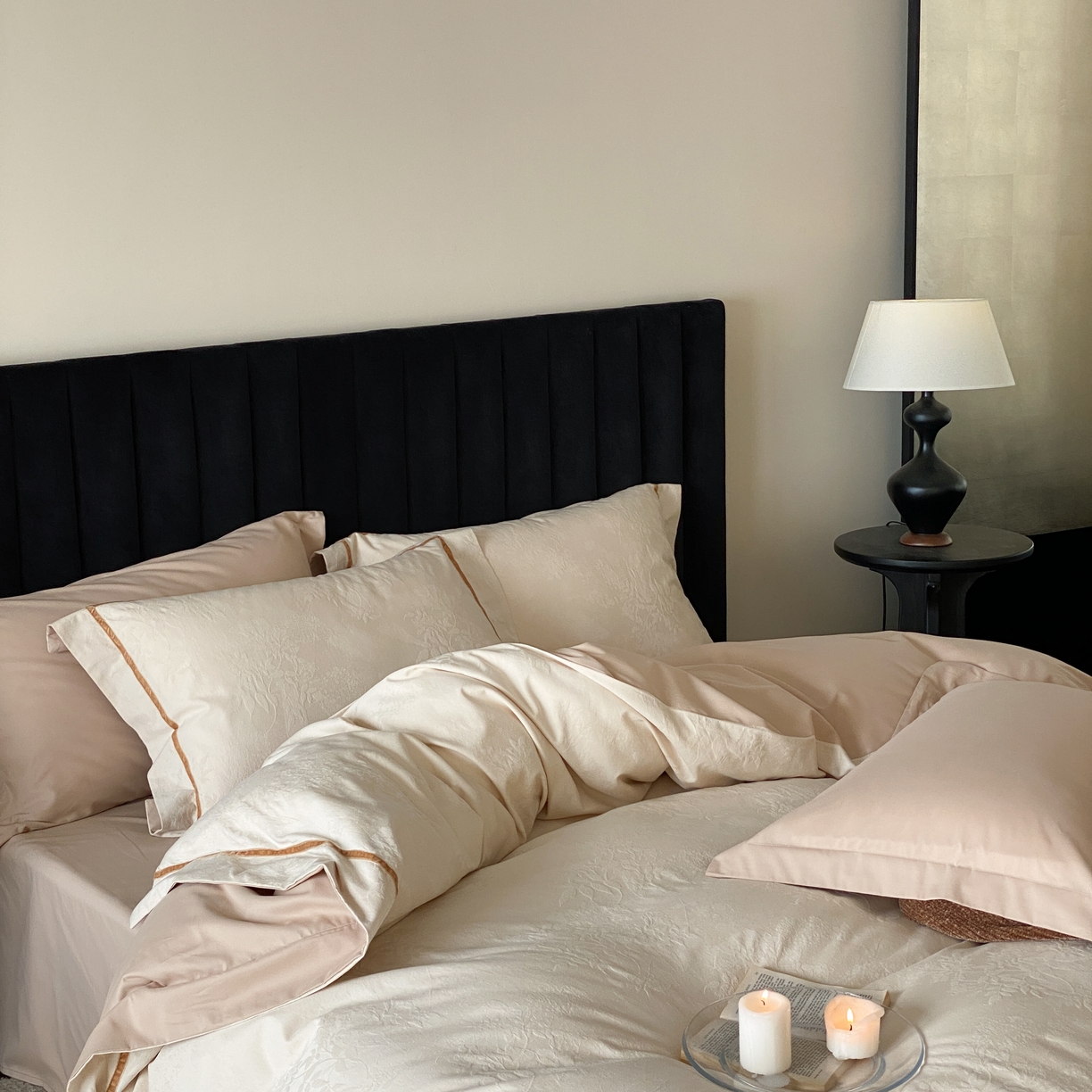 91家纺网 家纺一手货源 找家纺 （总）玉宇阁家居 2025新款色织空气大提花磨毛四件套-工艺款