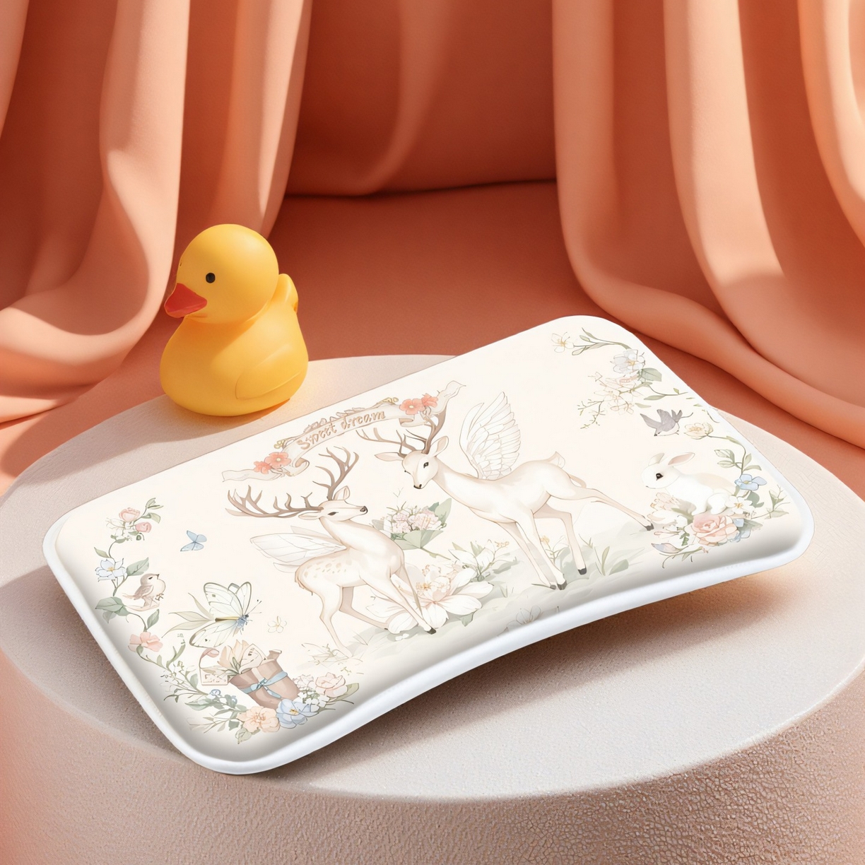 91家纺网 家纺一手货源 找家纺 小猫派 2025秋冬印花儿童小八字宫崎骏风可水洗亲水棉枕芯（新款9.1号有货）（新款9.1号有货） 美梦鹿-小八字