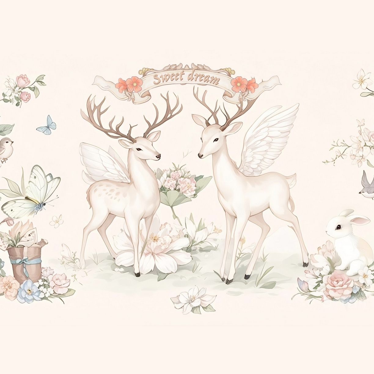 91家纺网 家纺一手货源 找家纺 小猫派 2025秋冬印花儿童小八字宫崎骏风可水洗亲水棉枕芯（新款9.1号有货）（新款9.1号有货） 美梦鹿-小八字