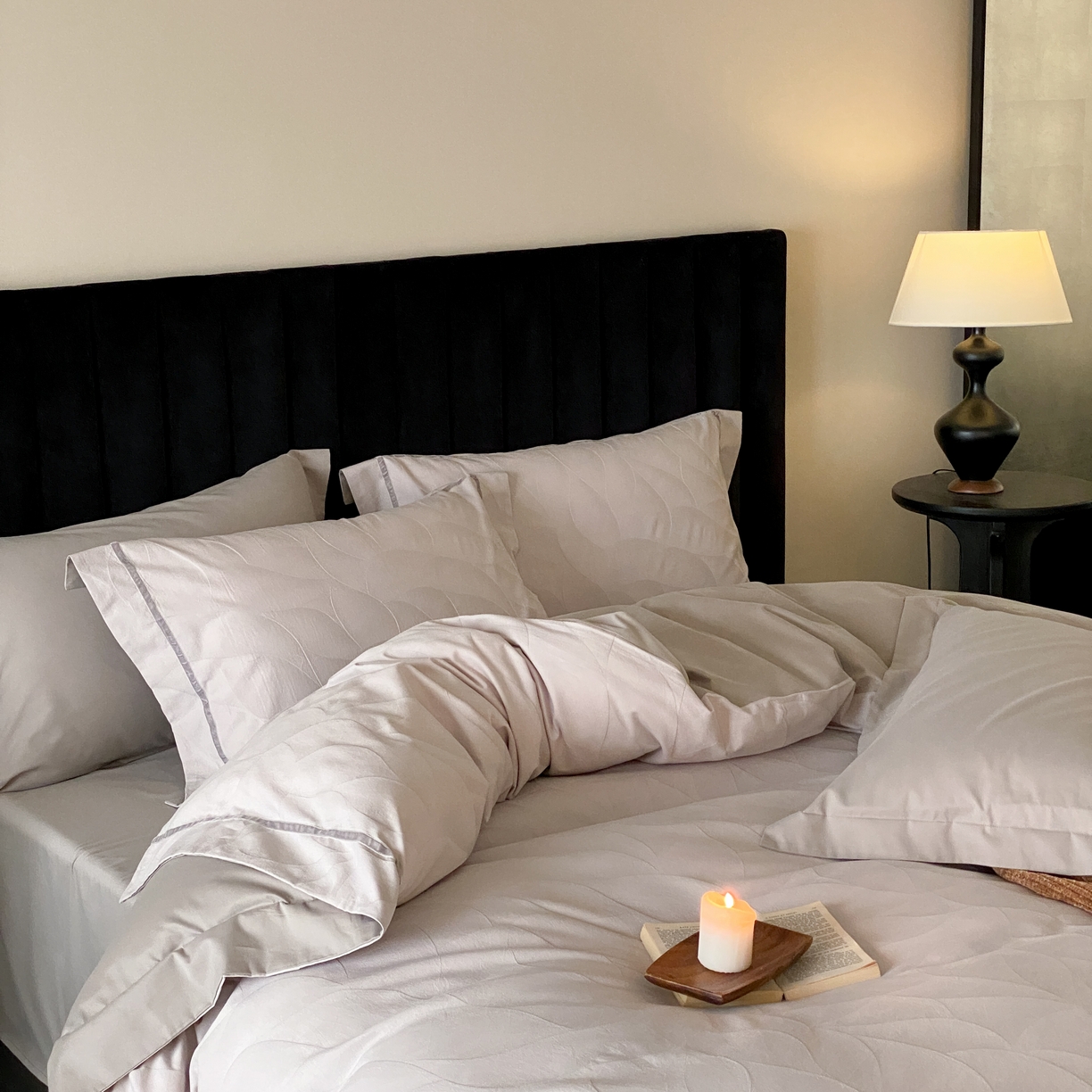 91家纺网 家纺一手货源 找家纺 玉宇阁家居 2025新款色织空气大提花磨毛四件套-工艺款 磨毛款-沉香乌木