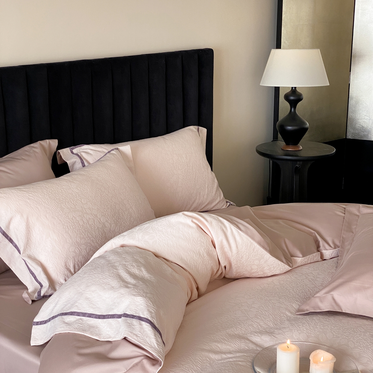 91家纺网 家纺一手货源 找家纺 玉宇阁家居 2025新款色织空气大提花磨毛四件套-工艺款 磨毛款-杜桑