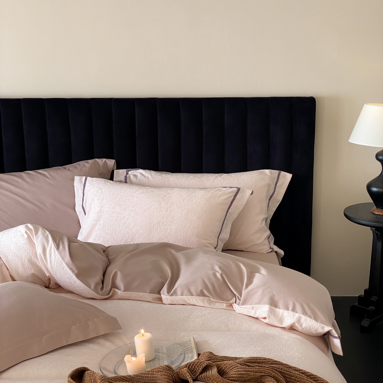 91家纺网 家纺一手货源 找家纺 玉宇阁家居 2025新款色织空气大提花磨毛四件套-工艺款 磨毛款-杜桑