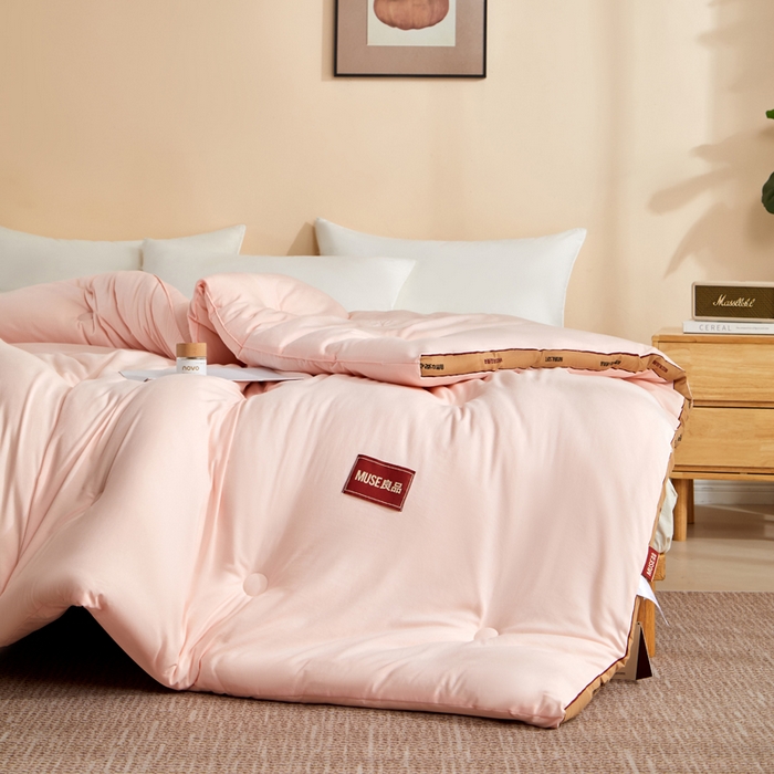 91家纺网 家纺一手货源 找家纺 玛德琳 2025新款良品元棉大豆被子被芯 玉粉