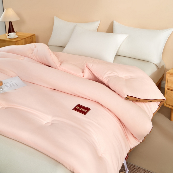 91家纺网 家纺一手货源 找家纺 玛德琳 2025新款良品元棉大豆被子被芯 玉粉