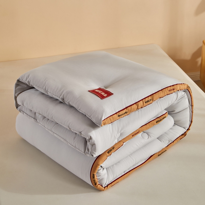 91家纺网 家纺一手货源 找家纺 玛德琳 2025新款良品元棉大豆被子被芯 星空灰