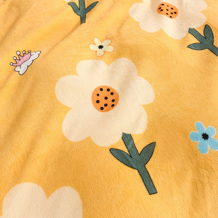 91家纺网 家纺一手货源 找家纺 （总）睡美人 2025新款韩版印花牛奶绒床裙款四件套