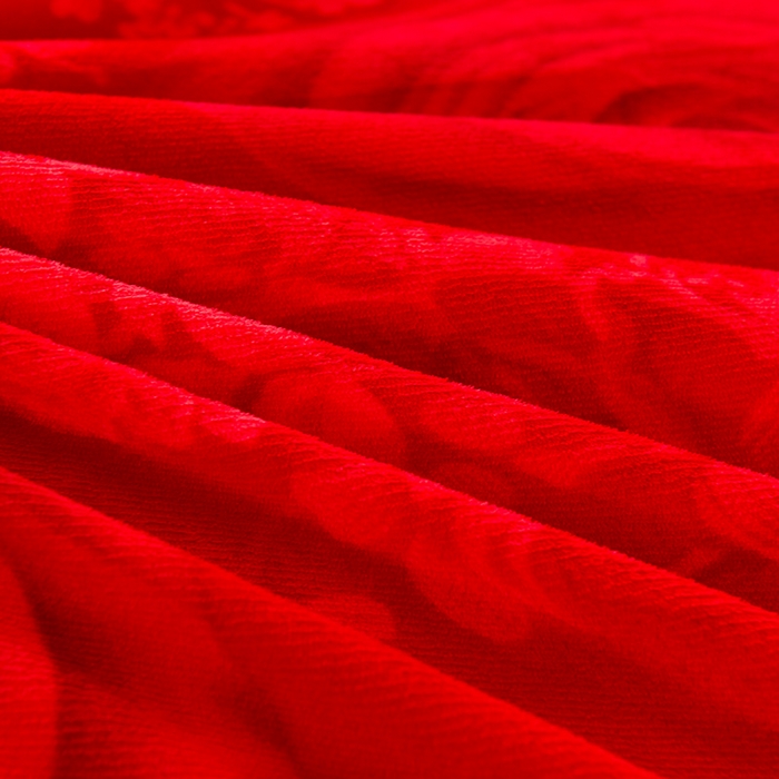 91家纺网 家纺一手货源 找家纺 睡美人 2025新款韩版印花牛奶绒床裙款四件套 玫瑰情缘