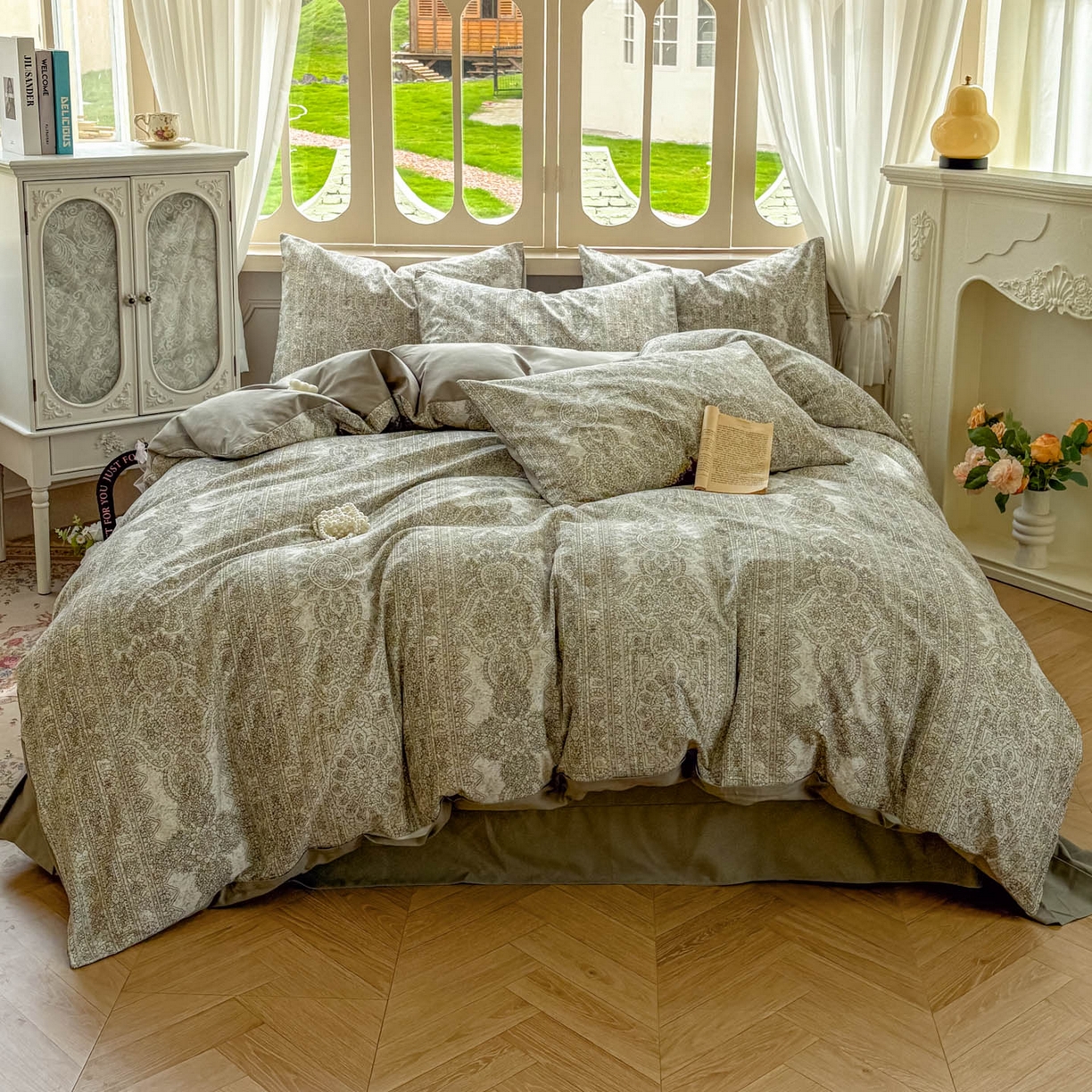 91家纺网 家纺一手货源 找家纺 （总）田野 2025新款全棉13360加厚磨毛印花四件套