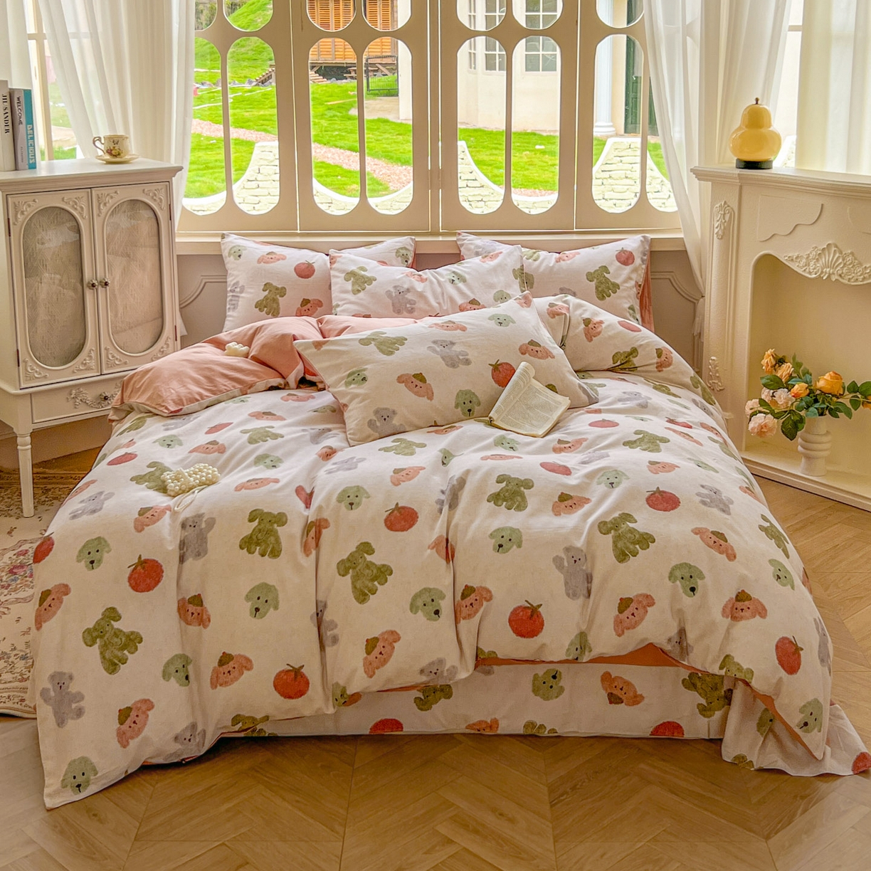 91家纺网 家纺一手货源 找家纺 （总）田野 2025新款全棉13360加厚磨毛印花四件套