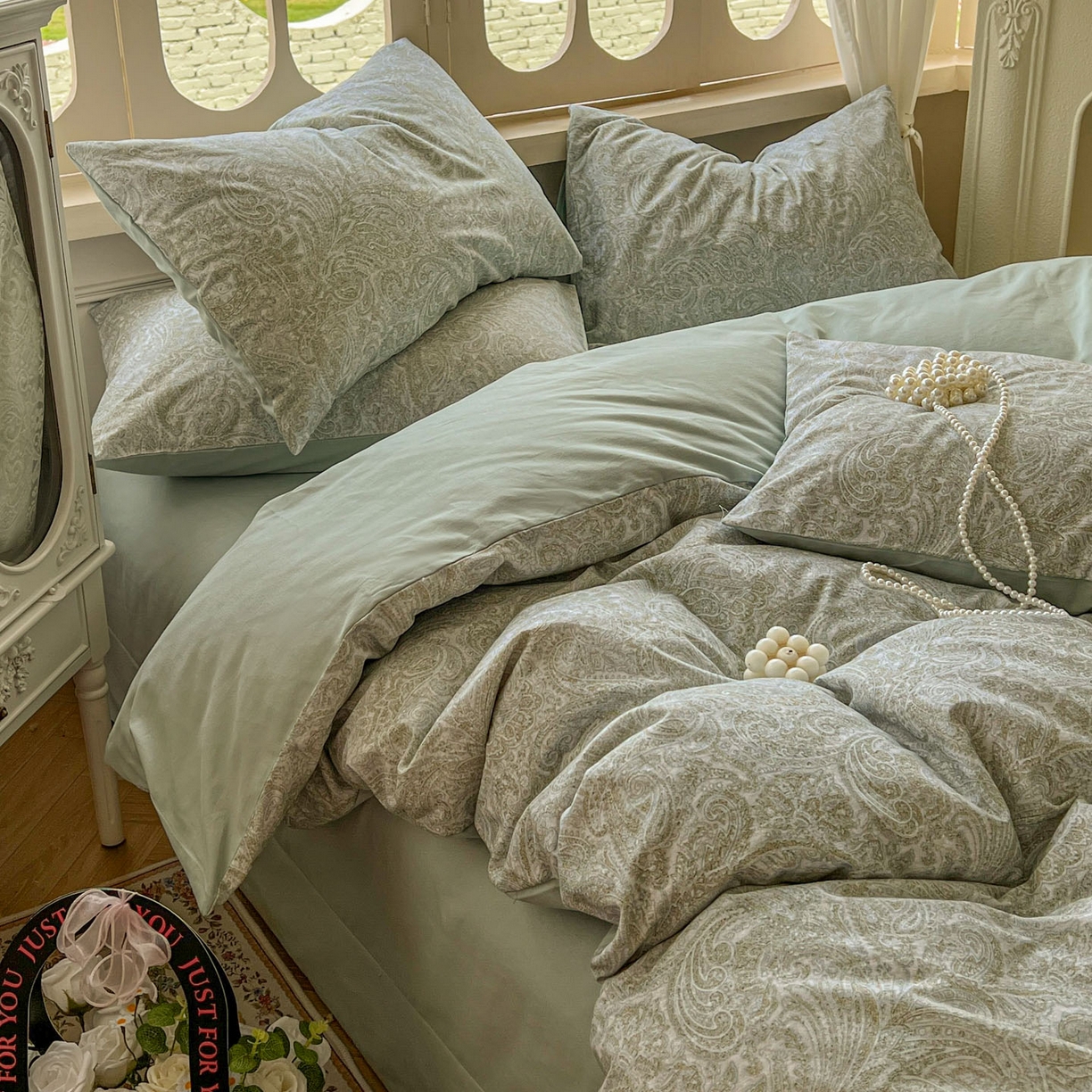 91家纺网 家纺一手货源 找家纺 田野 2025新款全棉13360加厚磨毛印花四件套 梵镜