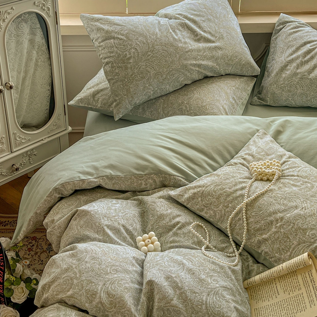 91家纺网 家纺一手货源 找家纺 田野 2025新款全棉13360加厚磨毛印花四件套 梵镜