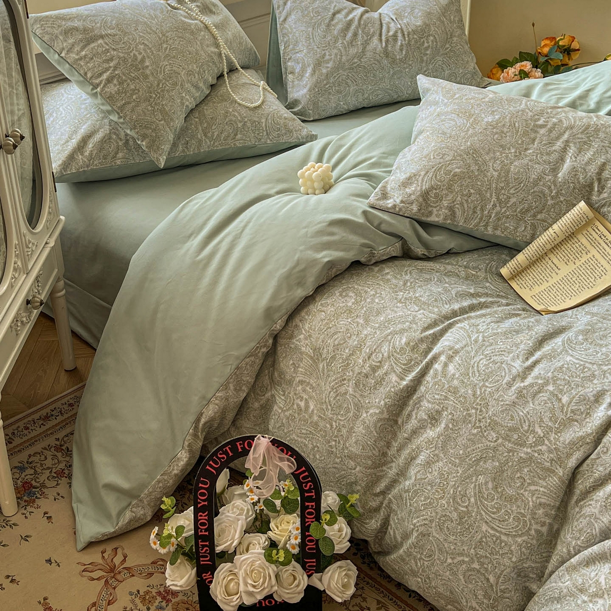 91家纺网 家纺一手货源 找家纺 田野 2025新款全棉13360加厚磨毛印花四件套 梵镜