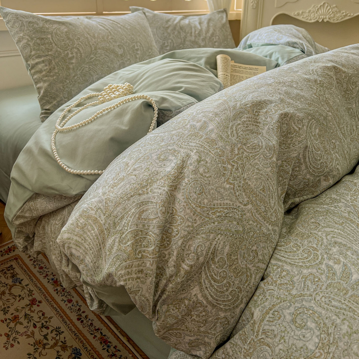 91家纺网 家纺一手货源 找家纺 田野 2025新款全棉13360加厚磨毛印花四件套 梵镜