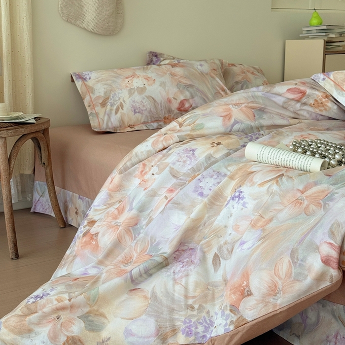 91家纺网 家纺一手货源 找家纺 （总）于果 2025新款全棉纯棉生态磨毛四件套