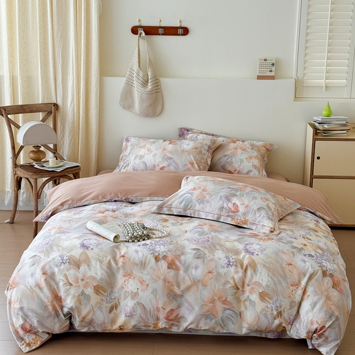 91家纺网 家纺一手货源 找家纺 （总）于果 2025新款全棉纯棉生态磨毛四件套