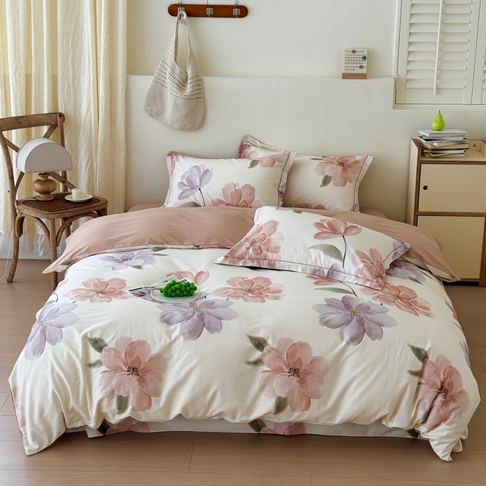 91家纺网 家纺一手货源 找家纺 （总）于果 2025新款全棉纯棉生态磨毛四件套