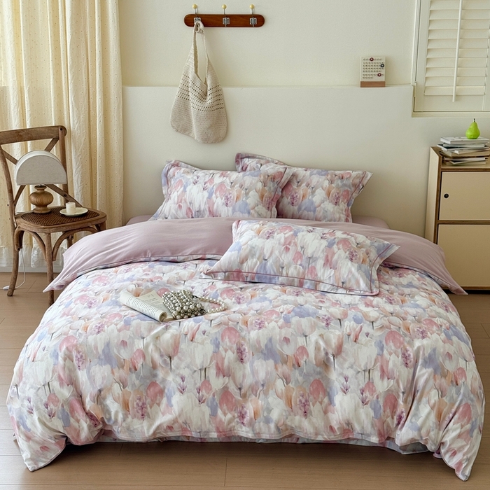 91家纺网 家纺一手货源 找家纺 （总）于果 2025新款全棉纯棉生态磨毛四件套