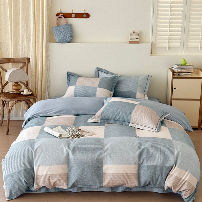 91家纺网 家纺一手货源 找家纺 （总）于果 2025新款全棉纯棉生态磨毛四件套