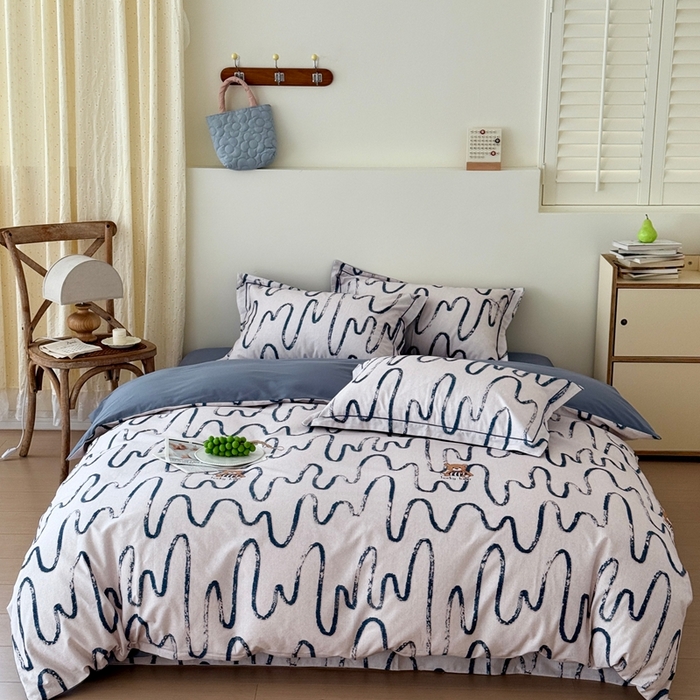 91家纺网 家纺一手货源 找家纺 （总）于果 2025新款全棉纯棉生态磨毛四件套