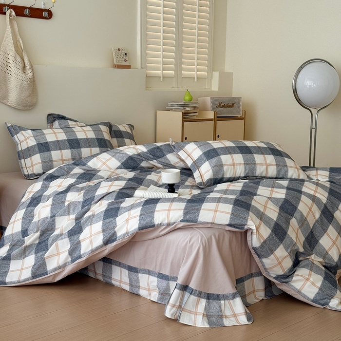 91家纺网 家纺一手货源 找家纺 于果 2025新款全棉纯棉生态磨毛四件套 艾米