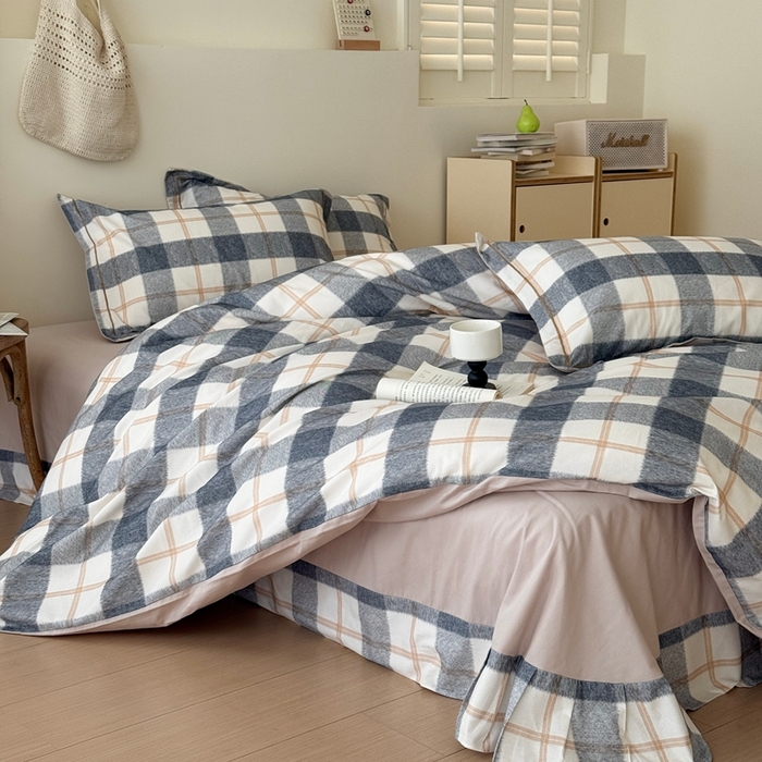 91家纺网 家纺一手货源 找家纺 于果 2025新款全棉纯棉生态磨毛四件套 艾米