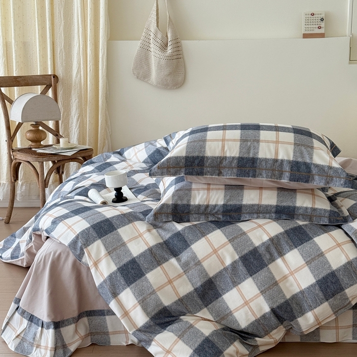 91家纺网 家纺一手货源 找家纺 于果 2025新款全棉纯棉生态磨毛四件套 艾米