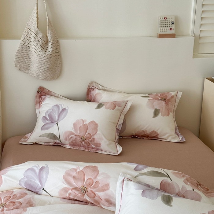 91家纺网 家纺一手货源 找家纺 于果 2025新款全棉纯棉生态磨毛四件套 茶言妙语