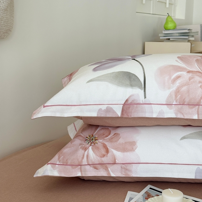 91家纺网 家纺一手货源 找家纺 于果 2025新款全棉纯棉生态磨毛四件套 茶言妙语