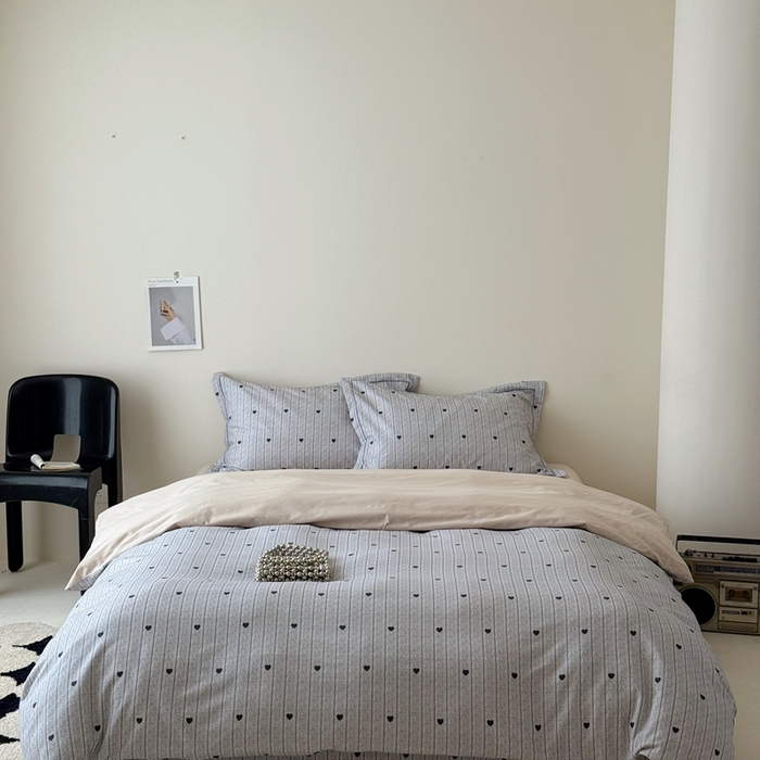 于果 2025新款全棉纯棉生态磨毛四件套 初恋