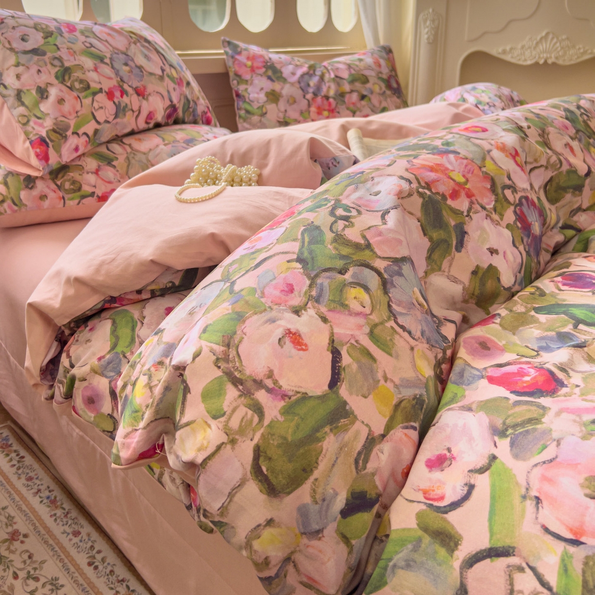 91家纺网 家纺一手货源 找家纺 田野 2025新款全棉13360加厚磨毛印花四件套 兰朵