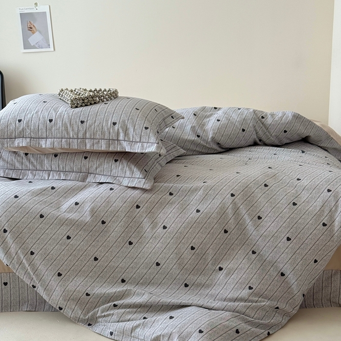 91家纺网 家纺一手货源 找家纺 于果 2025新款全棉纯棉生态磨毛四件套 初恋