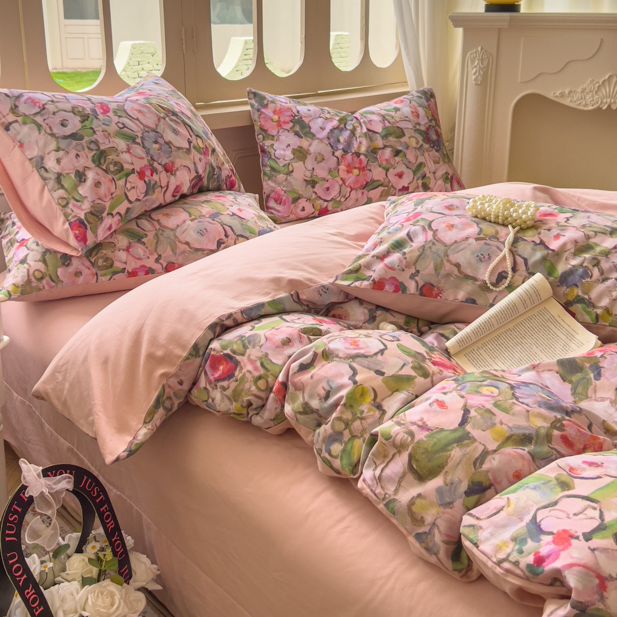 91家纺网 家纺一手货源 找家纺 田野 2025新款全棉13360加厚磨毛印花四件套 兰朵