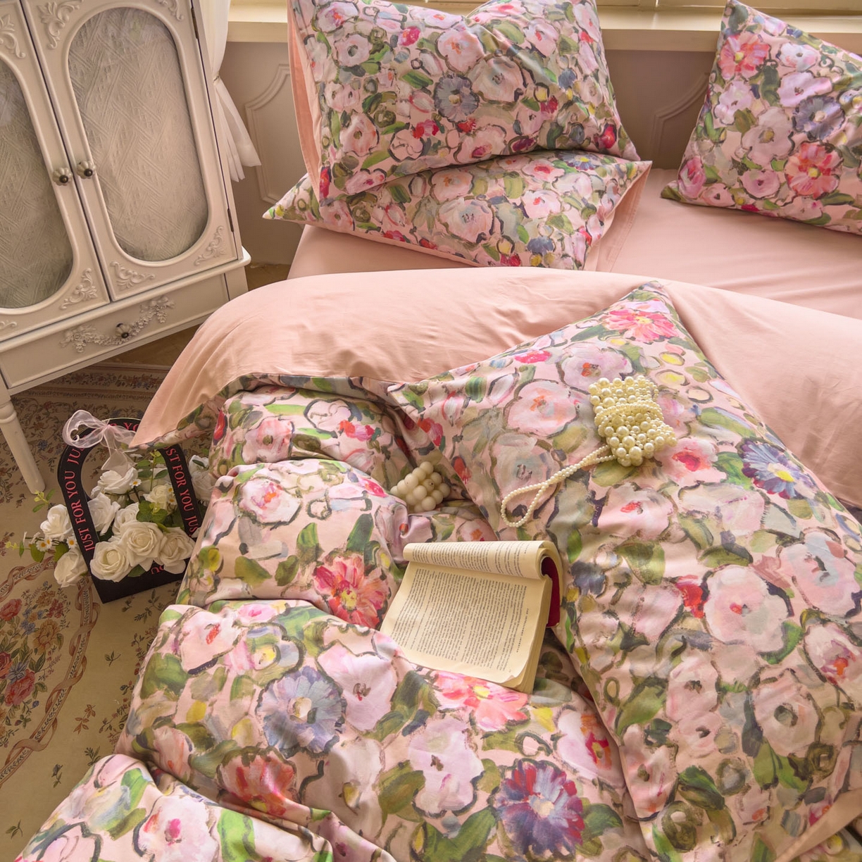 91家纺网 家纺一手货源 找家纺 田野 2025新款全棉13360加厚磨毛印花四件套 兰朵