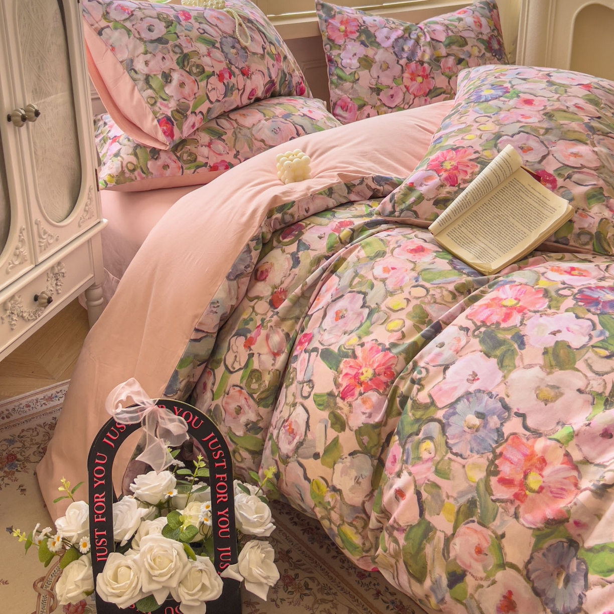 91家纺网 家纺一手货源 找家纺 田野 2025新款全棉13360加厚磨毛印花四件套 兰朵