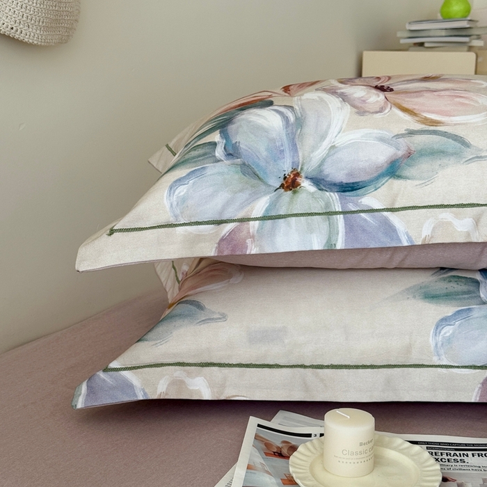 91家纺网 家纺一手货源 找家纺 于果 2025新款全棉纯棉生态磨毛四件套 莱丝塔