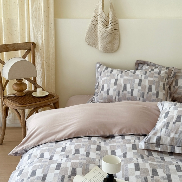 91家纺网 家纺一手货源 找家纺 于果 2025新款全棉纯棉生态磨毛四件套 凌川